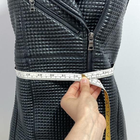 BCBG black faux leather jacket XXS - Picture 8 of 11
